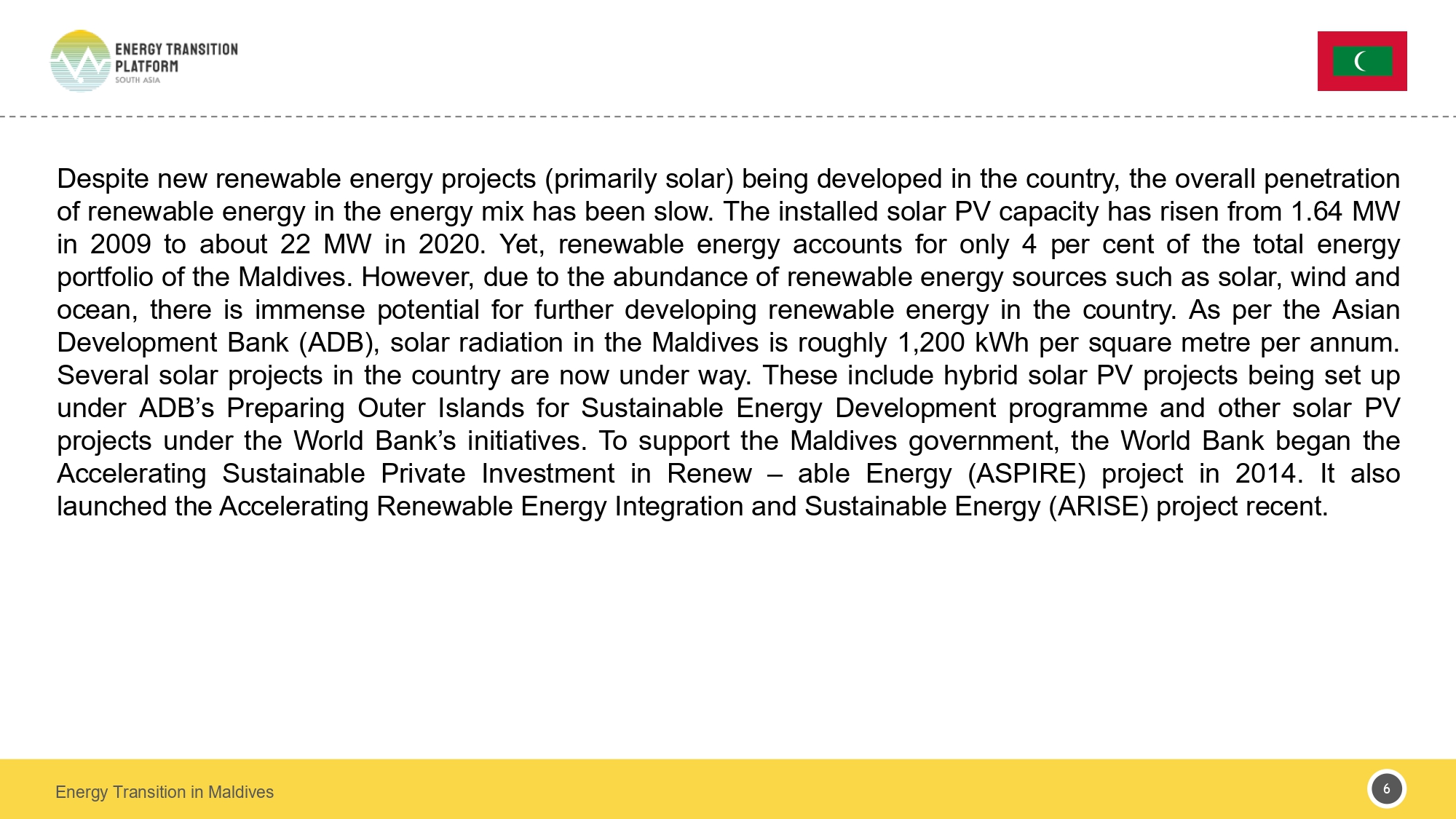 Maldives Policy Brief